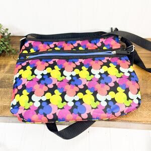 Disney Parks Multicolor~MICKEY MOUSE ICONS CROSSBODY BAG~Walt Disney World